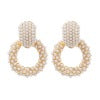 Circled earrings exaggerated accessories for women